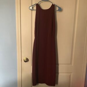 The Vintage Shop burgundy Backless Dress